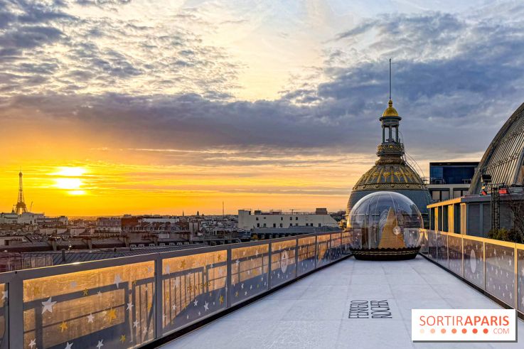Noël 2025 au Printemps Haussmann : une patinoire gratuite au sommet du grand magasin