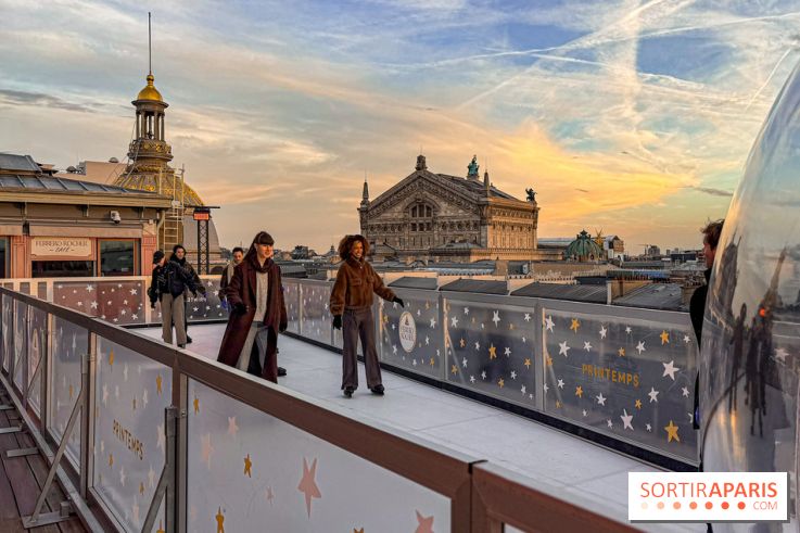 Noël 2025 au Printemps Haussmann : une patinoire gratuite au sommet du grand magasin