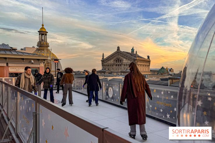 Noël 2025 au Printemps Haussmann : une patinoire gratuite au sommet du grand magasin