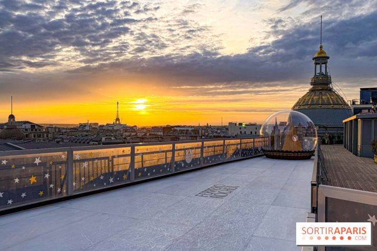 Noël 2025 au Printemps Haussmann : une patinoire gratuite au sommet du grand magasin