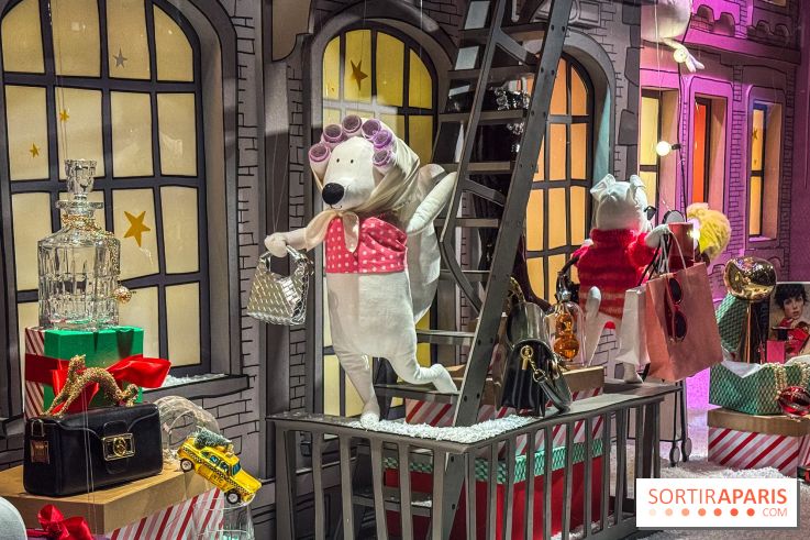 Les vitrines de Noël du Printemps Haussmann à Paris 2025 avec Diane Kruger, les photos