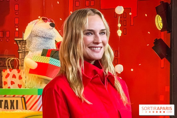 Les vitrines de Noël du Printemps Haussmann à Paris 2025 avec Diane Kruger, les photos