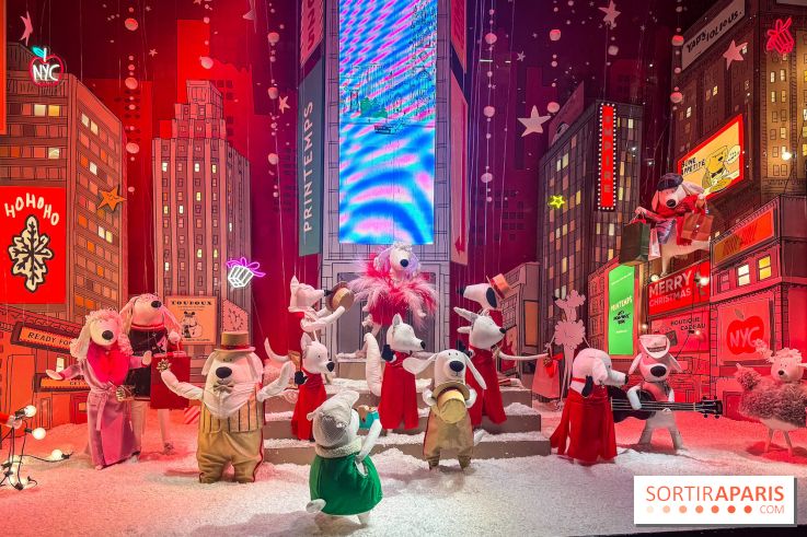 Les vitrines de Noël du Printemps Haussmann à Paris 2025 avec Diane Kruger, les photos