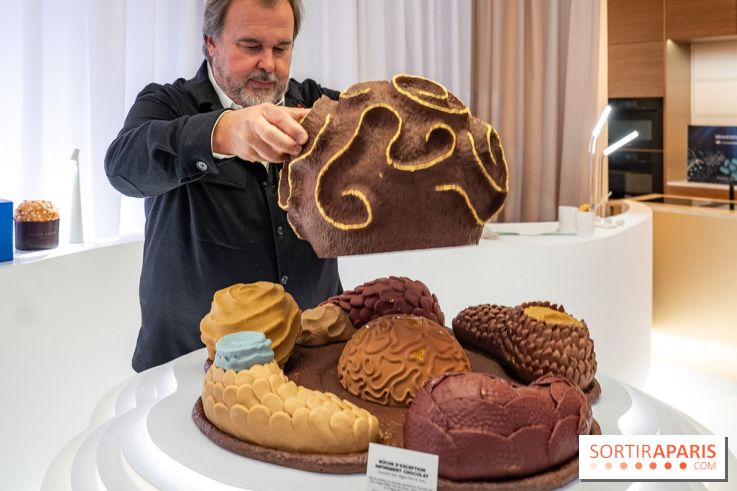 Bûches de Noël et créations de fête 2025 de Pierre Hermé : les Abysses - A7C07874