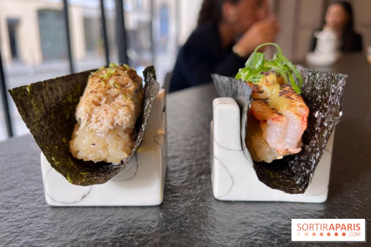 Nobisan - Temaki crevettes curry, temaki crabe yuba