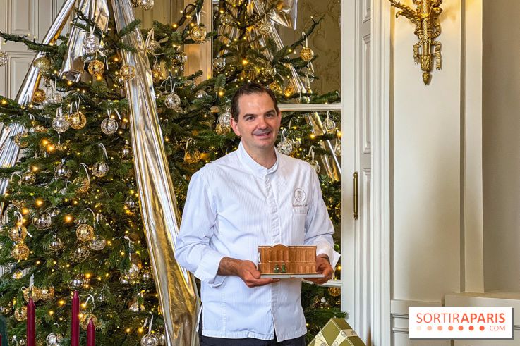 La Bûche de Noël 2025 de l'Hôtel de Crillon par Matthieu Carlin : le palace ... à croquer !