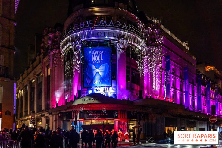 Inauguration des vitrines de Noël du BHV Marais à Paris 2025 avec Vincent Niclo et Vitaa - photos