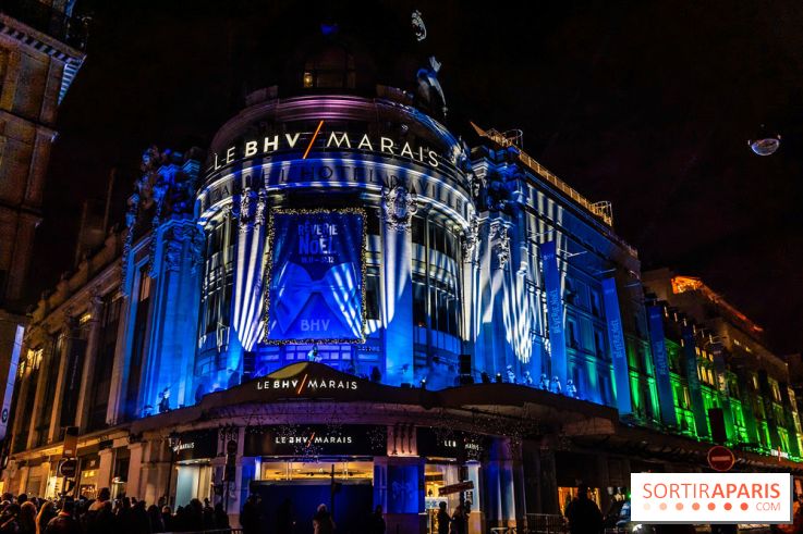 Inauguration des vitrines de Noël du BHV Marais à Paris 2025 avec Vincent Niclo et Vitaa - photos