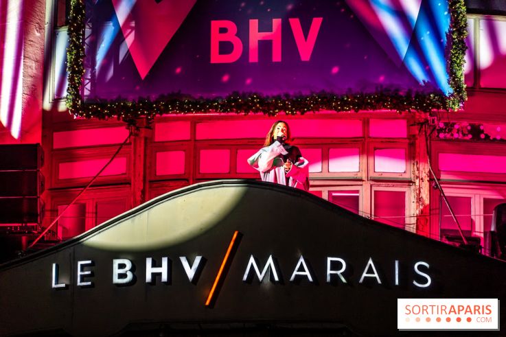 Inauguration des vitrines de Noël du BHV Marais à Paris 2025 avec Vincent Niclo et Vitaa - photos - A7C01441