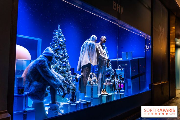 Inauguration des vitrines de Noël du BHV Marais à Paris 2025 avec Vincent Niclo et Vitaa - photos - A7C01497