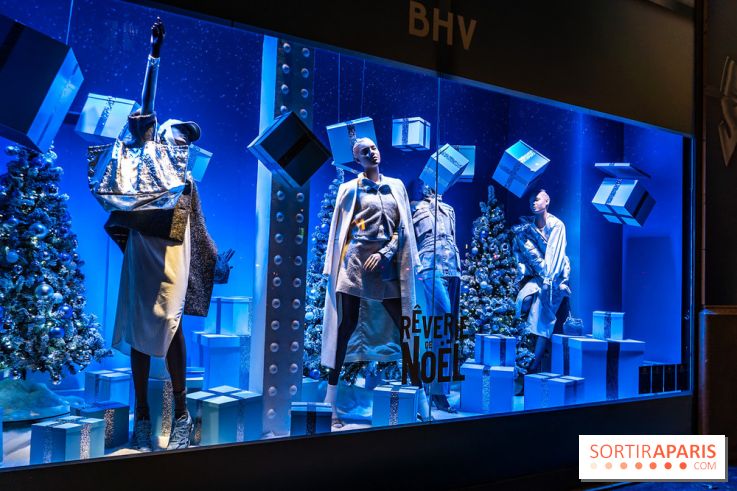 Inauguration des vitrines de Noël du BHV Marais à Paris 2025 avec Vincent Niclo et Vitaa - photos - A7C01500