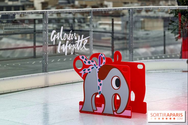 Noël 2025 aux Galeries Lafayette Haussmann : une patinoire éphémère sur les toits de Paris