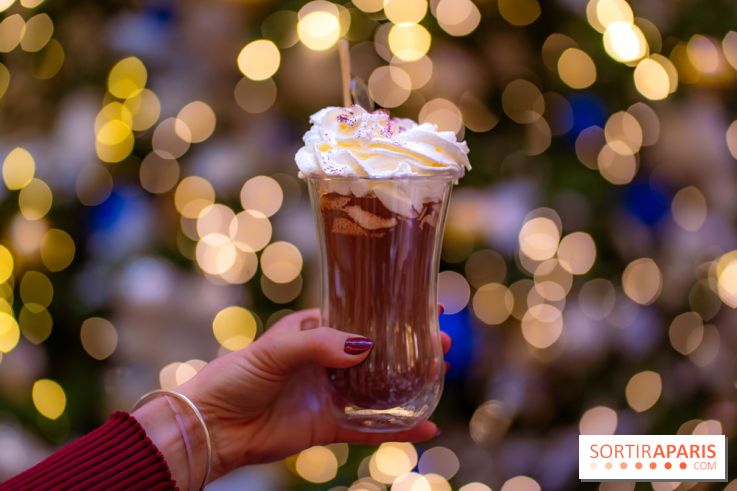 Tea time de Noël du Mandarin Lutetia 2025 par Nicolas Guercio - photos - chocolat chaud