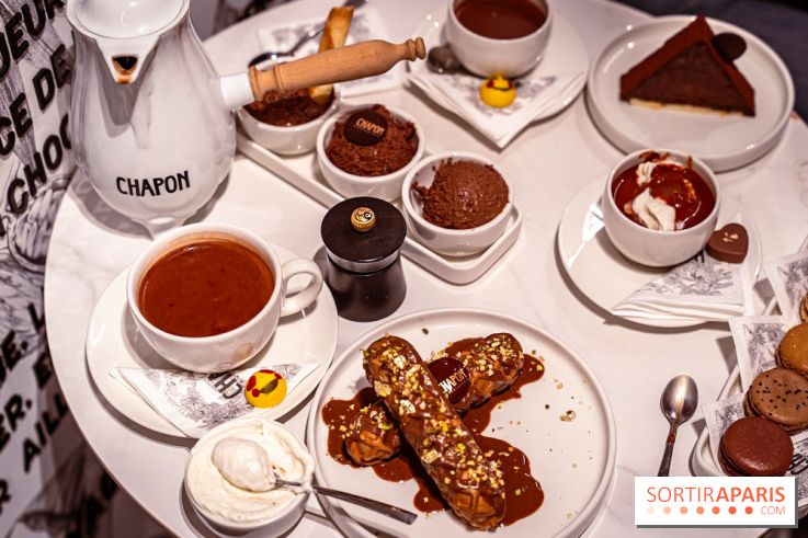 salon de thé chocolatier Chapon Saint-Germain-En-Laye - Yvelines:  chocolat chaud et gourmandises - photos