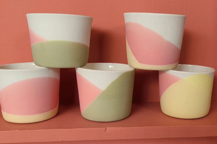 Marché de Noël des Créateurs à Colombes - Adèle Thomas Porcelaine tasses expresso