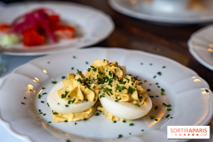 Le petit bouillon de la gare à Asnières-sur-Seine - photos - oeufs mimosa