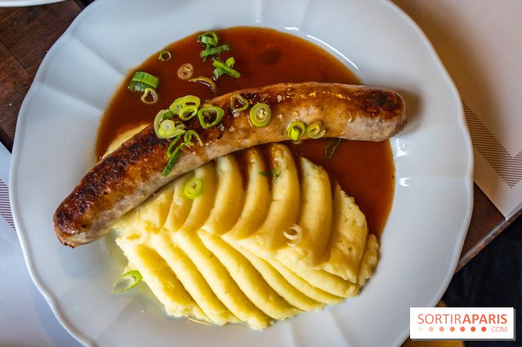 Le petit bouillon de la gare à Asnières-sur-Seine - photos - purée saucisse