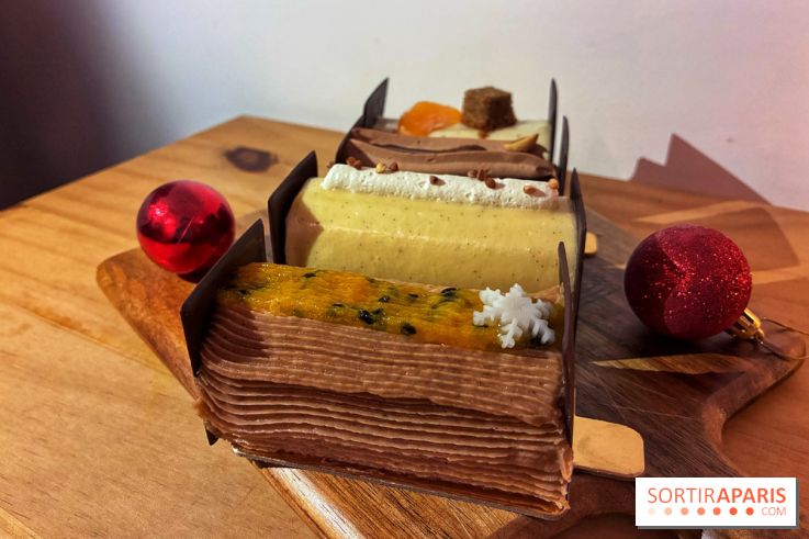Bûches de Noël végétales de La Mauvaise Herbe