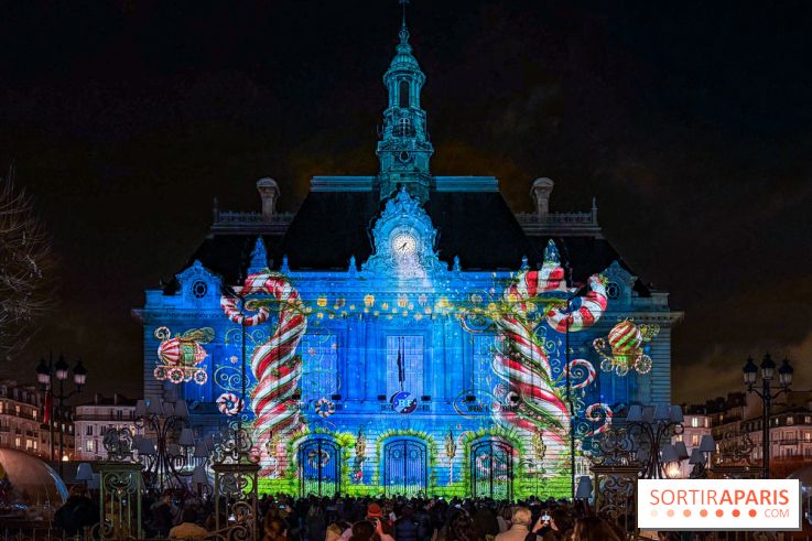 Noël 2025 à Levallois-Perret (92) : spectacle son & lumière gratuit sur l'Hôtel de Ville  - IMG 5375