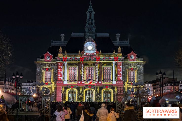 Noël 2025 à Levallois-Perret (92) : spectacle son & lumière gratuit sur l'Hôtel de Ville  - IMG 5381