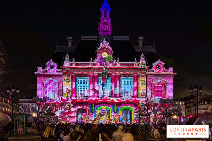 Noël 2025 à Levallois-Perret (92) : spectacle son & lumière gratuit sur l'Hôtel de Ville  - IMG 5387
