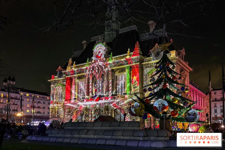 Noël 2025 à Levallois-Perret (92) : spectacle son & lumière gratuit sur l'Hôtel de Ville  - IMG 5425
