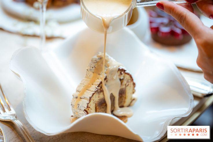 Le tea time de Noël du George V 2025, les photos - buche de noël