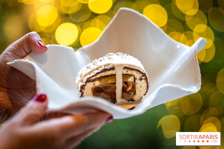 Le tea time de Noël du George V 2025, les photos - buche de noël