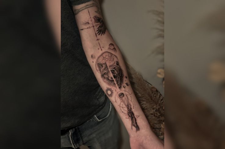 Leandro Muniz: projets de tatouage sur-mesure en micro-réalisme et blackwork à Paris