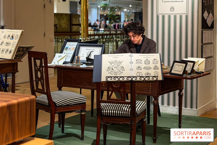 Ex Libris : votre tampon personnalisé et gravé à la main au Bon Marché Rive Gauche pour les fêtes - IMG 3572