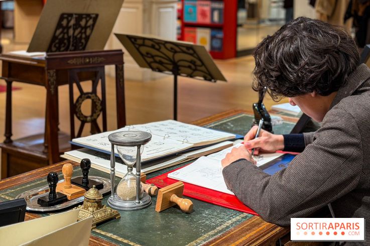 Ex Libris : votre tampon personnalisé et gravé à la main au Bon Marché Rive Gauche pour les fêtes - IMG 3607