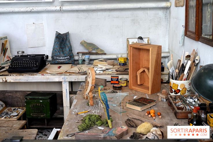 L'atelier de Joseph Cornell recréé par Wes Anderson à la galerie Gagosian