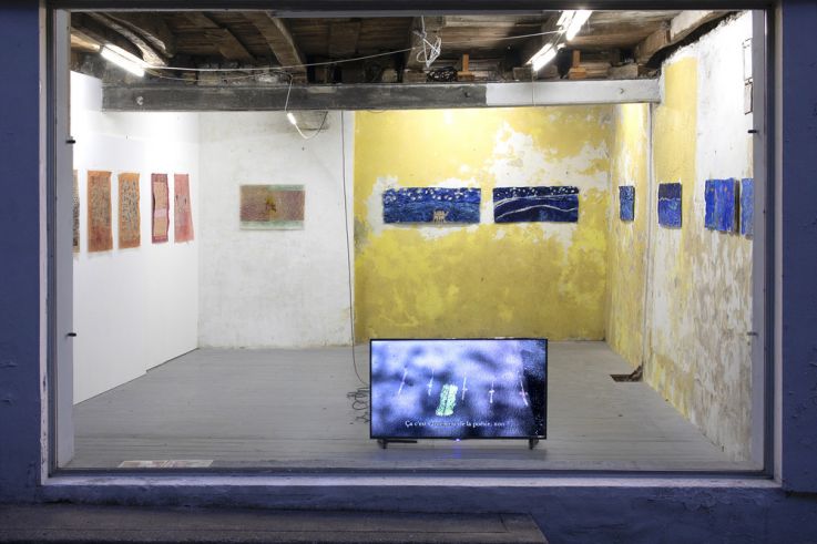 Lettres du quotidien : exposition de Malak et Mona Varichon  - Malak El Zanaty Varichon,  De l'autre côté du ciel avec eux sous les étoiles  Cocotte, Treignac, 2021 02