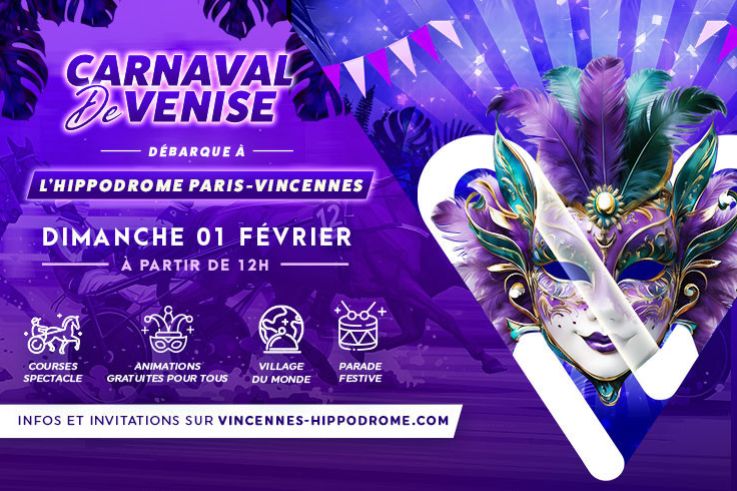 Le Carnaval de Venise s’invite à Paris le 1er février, à l’Hippodrome de Vincennes - 1