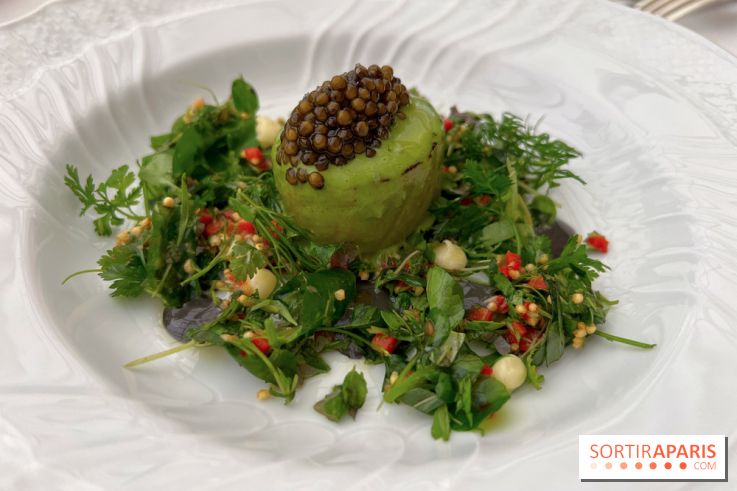 La Véranda, La Réserve Hôtel & Spa - Saumon brulé, taboulé, caviar 