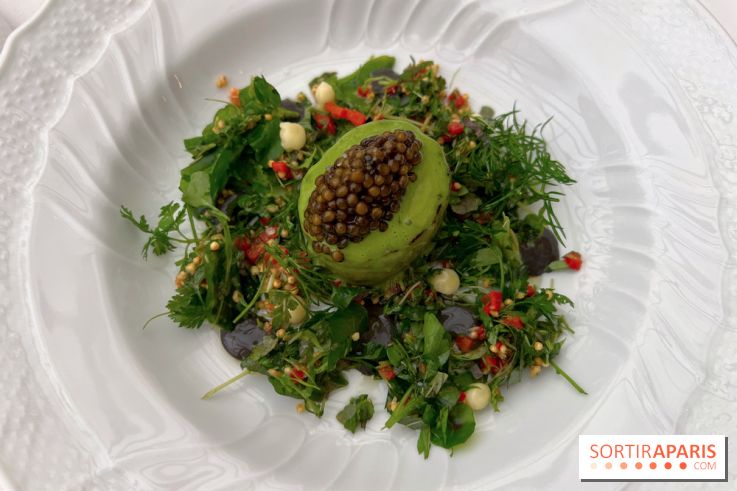 La Véranda, La Réserve Hôtel & Spa - Saumon brulé, taboulé, caviar 