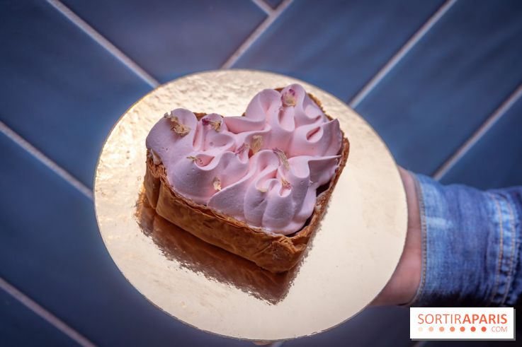Saint-Valentin 2026 : les cœurs pâtissiers de Maison Aleph - photos - rose framboise pistache