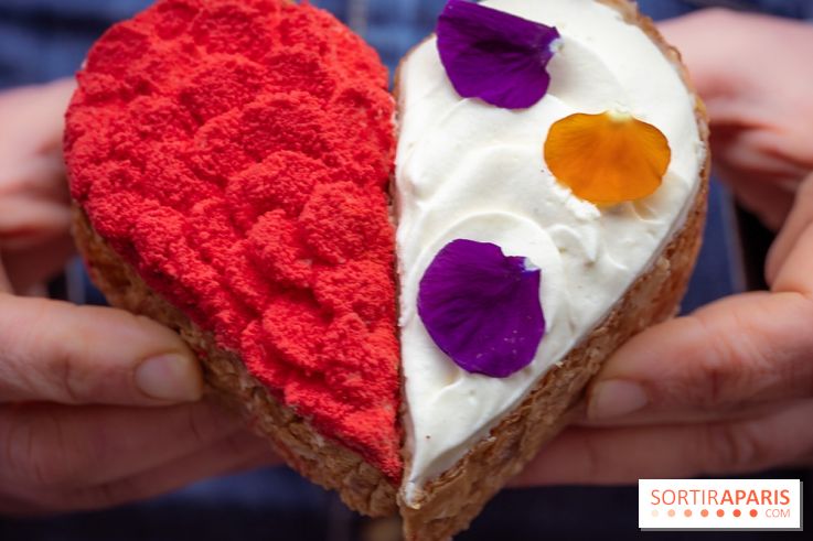 Saint-Valentin 2026 : les cœurs pâtissiers de Maison Aleph - photos - demi coeur
