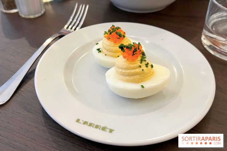 L'Arrêt by The Grey - Deviled eggs oeufs mimosa