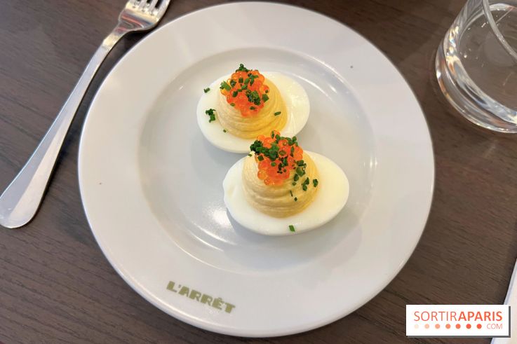 L'Arrêt by The Grey - Deviled eggs oeufs mimosa
