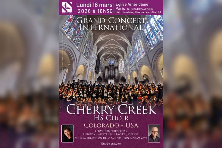 Grand Concert de Chant Choral à l'Eglise Américaine de Paris