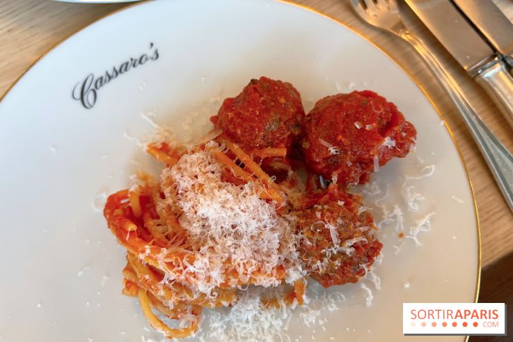 Cassaro's - Spaghetti meatballs