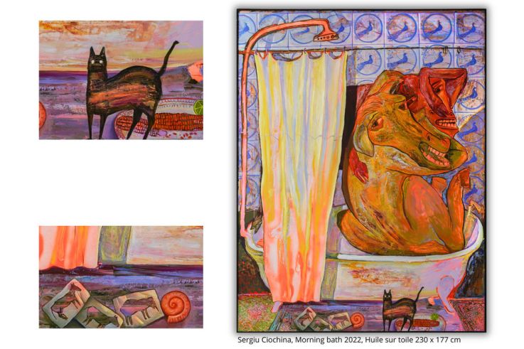 À Paris, Yoyo Maeght dévoile son nouveau coup de cœur artistique : le peintre Sergiu Ciochina. 