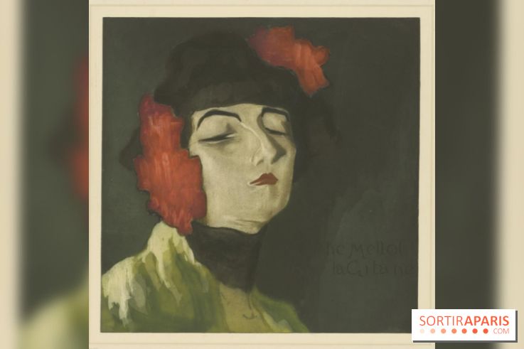 Marthe Mellot dans La Gitane, Alfredo Müller, 1900 Eau-forte et aquatinte en couleurs - 31 x 31,5 cm