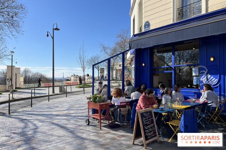 Moncœur Belleville - Terrasse vue Paris