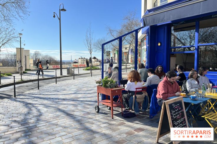 Moncœur Belleville - Terrasse vue Paris