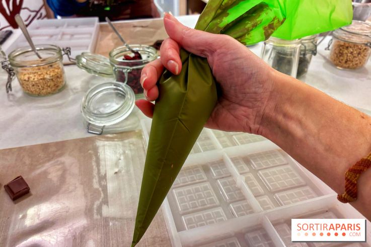 Atelier fabrication de tablettes Mon Jardin Chocolaté
