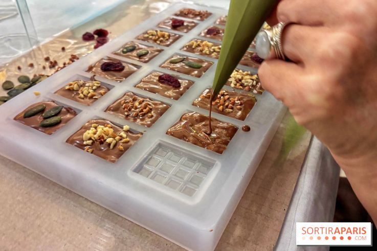 Atelier fabrication de tablettes Mon Jardin Chocolaté