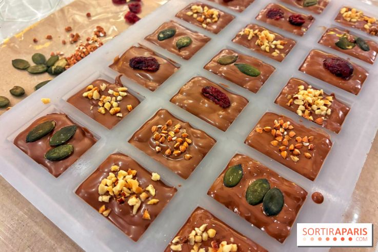 Atelier fabrication de tablettes Mon Jardin Chocolaté