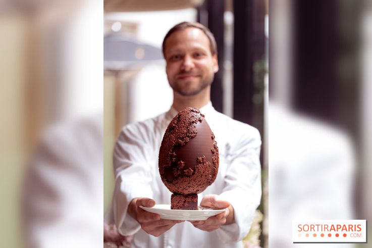 L'Oeuf de Pâques floral du George V Paris 2026 par Michael Bartocetti - les photos  - chef